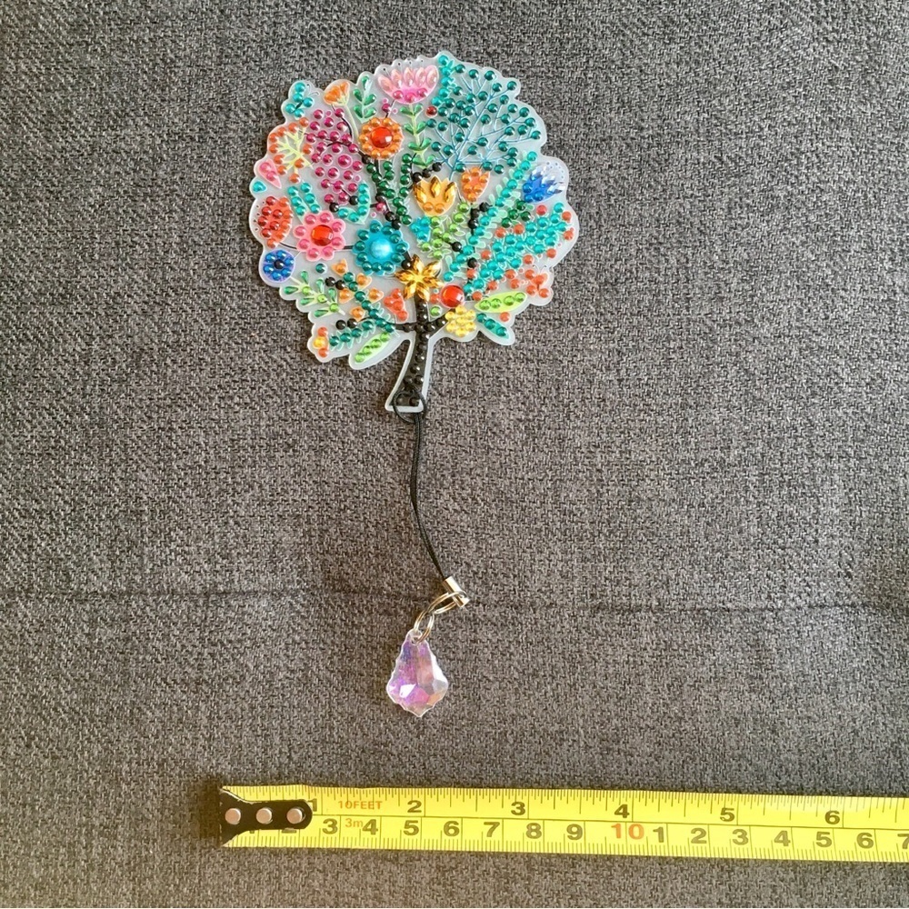 Diamond Art Spring Tree Bookmark, Colorful, Sparkly, Bling (MULTICOLOR) - Picture 13 of 17